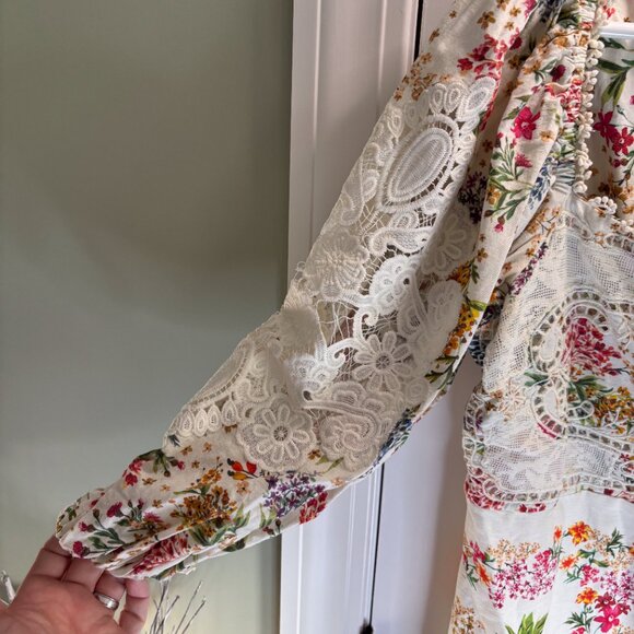 NWT Farm RIO Women's Size Large Delicate Forest Scarves Mini Dress - Picture 8 of 15